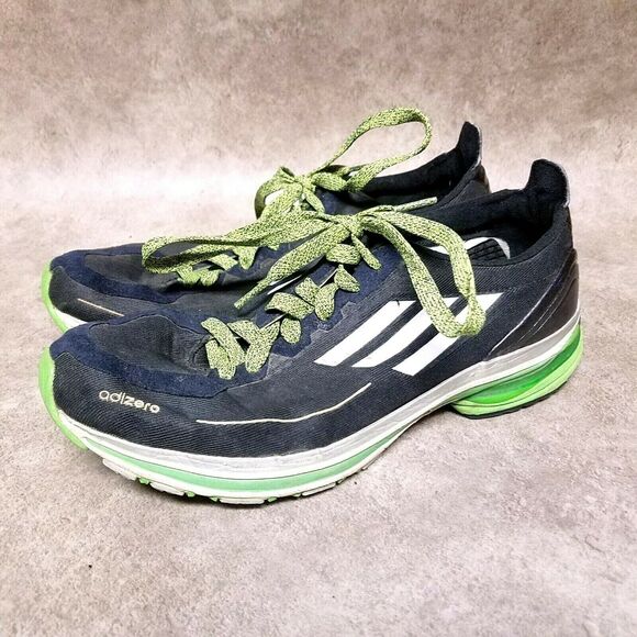 Adidas Womens Adizero F50 G42281 Size 9 Black Green Running Shoes - Picture 3 of 10